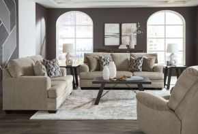 Signature Design by Ashley® 59504/38/35/25 Stonemeade - 3 Pc. - Sofa, Loveseat, Rocker Recliner - Taupe