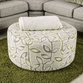Furniture of America SM8195-OT Gardner - Ottoman - Gray / Green