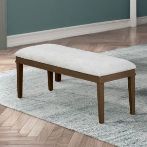 New Classic D1464B-25 Essence - Dining Bench With Natural Cushion - Brown