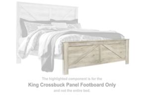 Signature Design by Ashley® B331-156 Bellaby - King Crossbuck Panel Ftbd - Whitewash