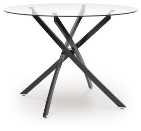 Signature Design by Ashley® D446-15 Pharwynn - Round Dining Room Table - Black