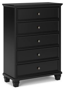 Ashley Furniture B687-46 Lanolee - Five Drawer Chest - Black