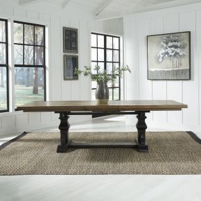 Liberty Furniture 879-DR-TRS Harvest Home - Trestle Table - Black