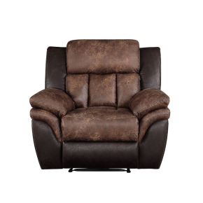 ACME 55427 Jaylen - Recliner - Toffee & Espresso Polished Microfiber