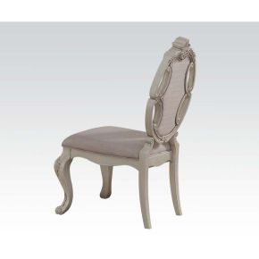 ACME 61282 Ragenardus - Side Chair (Set of 2) - Fabric & Antique White
