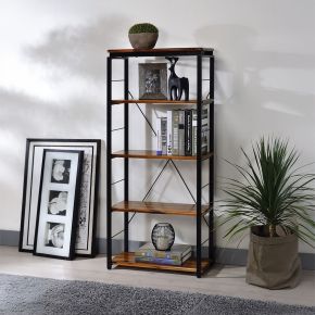 ACME 92912 Jurgen - Bookshelf - Oak & Black