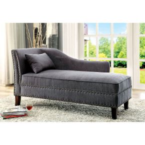 Furniture of America CM-CE2185GY Stillwater - Chaise - Gray
