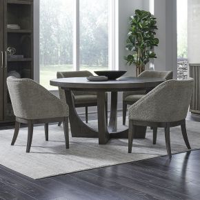 Liberty Furniture 732-DR-5PDS Cascade Falls - 5 Piece Pedestal Table Set - Satin Espresso