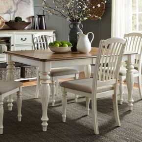 Liberty Furniture 334-T4078 Cumberland Creek - Rectangular Leg Table - White