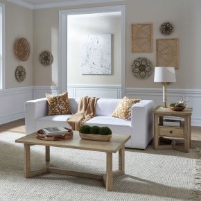 Liberty Furniture 780-OT-3PCS Proximity Place - 3 Piece Table Set - Barley Buff