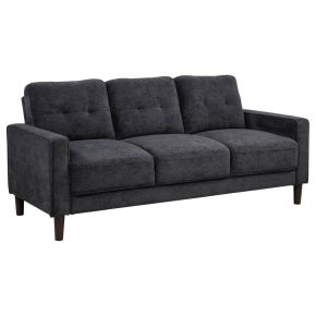 Coaster Fine Furniture 509981 Bowen II - Fabric Upholstered Track Arm Sofa - Steel Gray