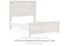 Signature Design by Ashley® B1190-55 Gerridan - Full Panel Headboard/Footboard - White / Gray