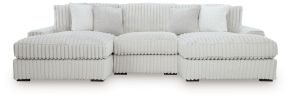 Signature Design by Ashley® 25903S4 Stupendous - 3-Piece Sectional With Double Chaise - Alloy
