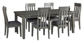 Signature Design by Ashley® D589/35/01(6) Hallanden - Black / Gray - 7 Pc. - Extension Table, 6 Side Chairs