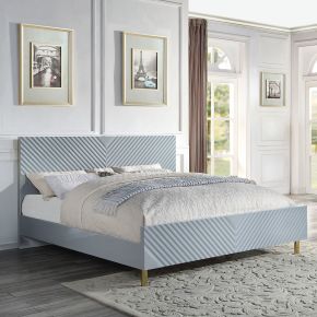 ACME BD01039EK ACME BD01039EK Gaines - Eastern King Bed - Gray High Gloss