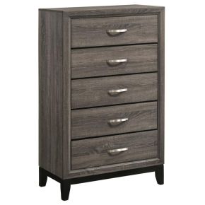 CoasterEveryday 212425 Watson - 5-Drawer Bedroom Chest - Gray Oak