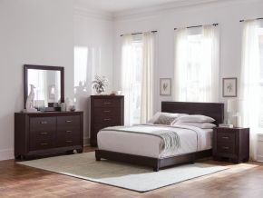 CoasterEveryday 300762T-S5 Dorian - 5 Piece Twin Bedroom Set - Dark Cocoa