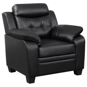 CoasterEveryday 506553 Finley - Upholstered Padded Arm Tufted Accent Chair - Black