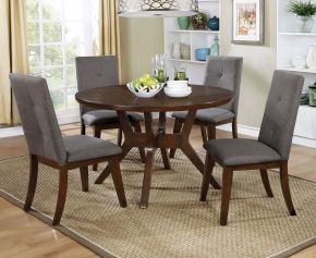 Furniture of America CM3354RT-VN Abelone - Round Table - Walnut