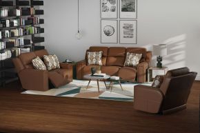 Jackson Furniture Industries 63151-1286/26-3086/26 Jackson Furniture Industries 63151-1286/26-3086/26 Arezzo - Power Headrest Power Reclining Sofa With Zero Gravity/Extended Ottoman - Whiskey