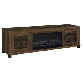 Coaster Fine Furniture 722873 Havering - 71" TV Stand Fireplace Media Console - Dark Pine