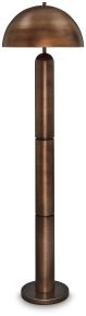 Signature Design by Ashley® L208431 Wendfield - Metal Floor Lamp - Antique Copper Finish