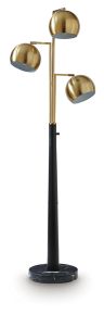 Signature Design by Ashley® L206111 Sorcha - Metal Floor Lamp - Gold Finish / Black