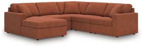 Signature Design by Ashley® 92102S67 Modmax - 5-Piece Sectional With Laf Corner Chaise, With Raf Corner Chair - Spice
