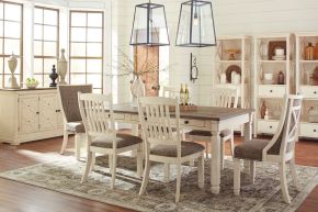 Ashley Furniture D647/25/01(4)/02(2) Ashley Furniture D647/25/01(4)/02(2) Bolanburg - 7 Pc. - Dining Room Table, 4 Side Chairs, 2 Side Chairs - Beige