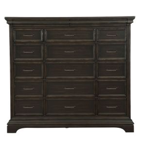 Pulaski Furniture P012127 Caldwell - 17 Drawer Master Chest - Dark Wood