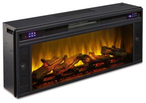Signature Design by Ashley® W100-12 Entertainment Accessories - Fireplace Insert - Rectangular - Black