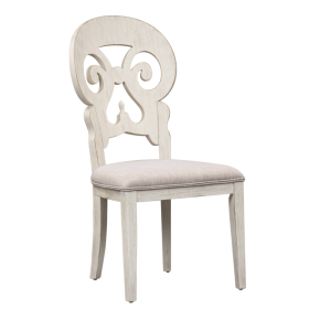 Liberty Furniture 652-C6501S Farmhouse Reimagined - Splat Back Side Chair - White