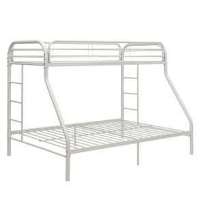 ACME 02052WH Tritan - Twin Long Over Queen Bunk Bed - White
