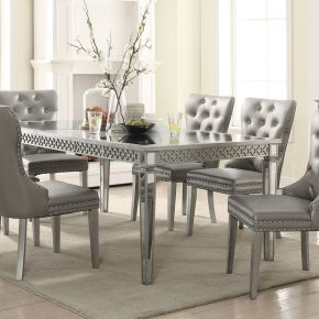 ACME 72155 Kacela - Dining Table - Mirrored & Champagne
