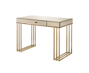 ACME 92981 Critter - Writing Desk - Smoky Mirroed And Champagne Finish