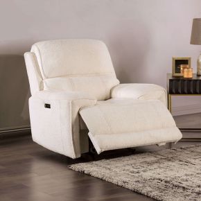 Furniture of America FM62001BG-CH-PM Morcote - Power Recliner - Beige