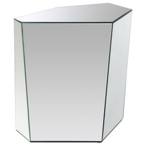 Coaster Fine Furniture 710447 Capella - Mirrored Abstract Geometric End Table - Silver