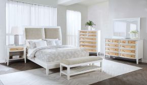 Coaster Fine Furniture 223471Q-S5 Bexhill - 5 Piece Queen Bedroom Set - White
