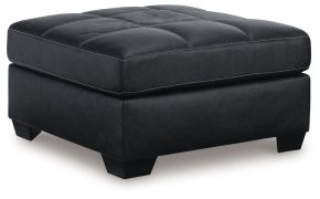 Benchcraft® 1700408 Barlin Mills - Oversized Accent Ottoman - Carbon