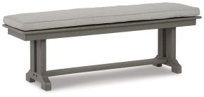 Ashley Furniture P802-600 Visola - Bench with Cushion - Gray