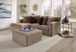 Jackson 330128-1410/19-1411/19 Carlsbad Modular Sectional - Cocktail Ottoman - Carob