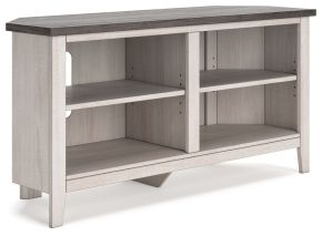 Signature Design by Ashley® W287-46 Dorrinson - Two-tone - Small Corner TV Stand