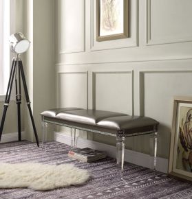ACME 96947 Sadie - Bench - PU & Clear Acrylic