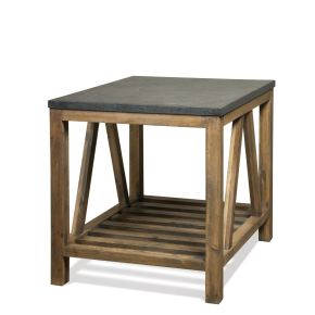 Riverside Furniture 16509-16510 Weatherford - Rectangular End Table - Reclaimed Natural Pine