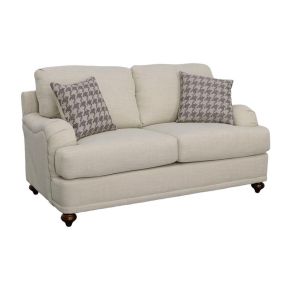 CoasterElevations 511095 Glenn - Upholstered English Arm Loveseat - Light Gray