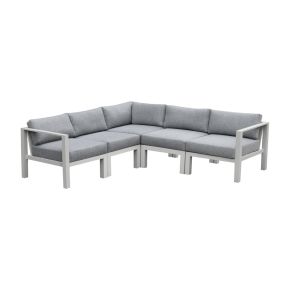 Intercon NS-SF-ARMLSS-BUF-5PC Intercon NS-SF-ARMLSS-BUF-5PC Nash - 5 Piece Outdoor Seating Sectional - Buff