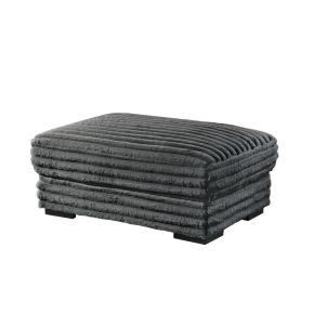 New Classic U5482-01-BLK Embrace - 41" Ottoman - Charcoal