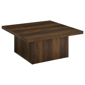 Coaster Fine Furniture 710888 Devar - Square Engineered Wood Cocktail Coffee Table - Dark Pine