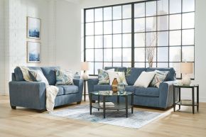 Signature Design by Ashley® 40605/38/35 Cashton - 2 Pc. - Sofa, Loveseat - Blue
