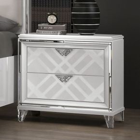 Furniture of America FOA7147WH-N Emmeline - Nightstand With USB - White